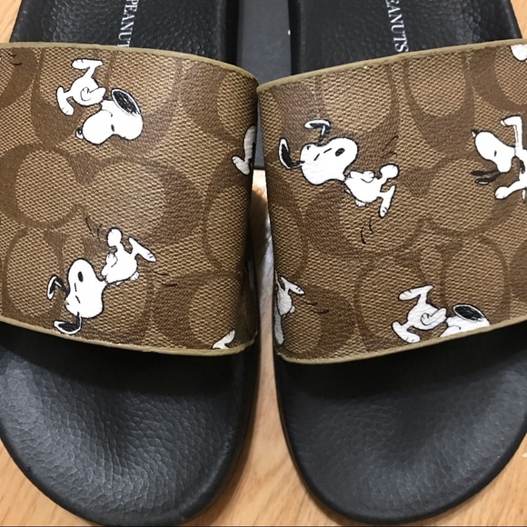 Coach X Peanuts Slide With Snoopy Print - Picture 4 of 10